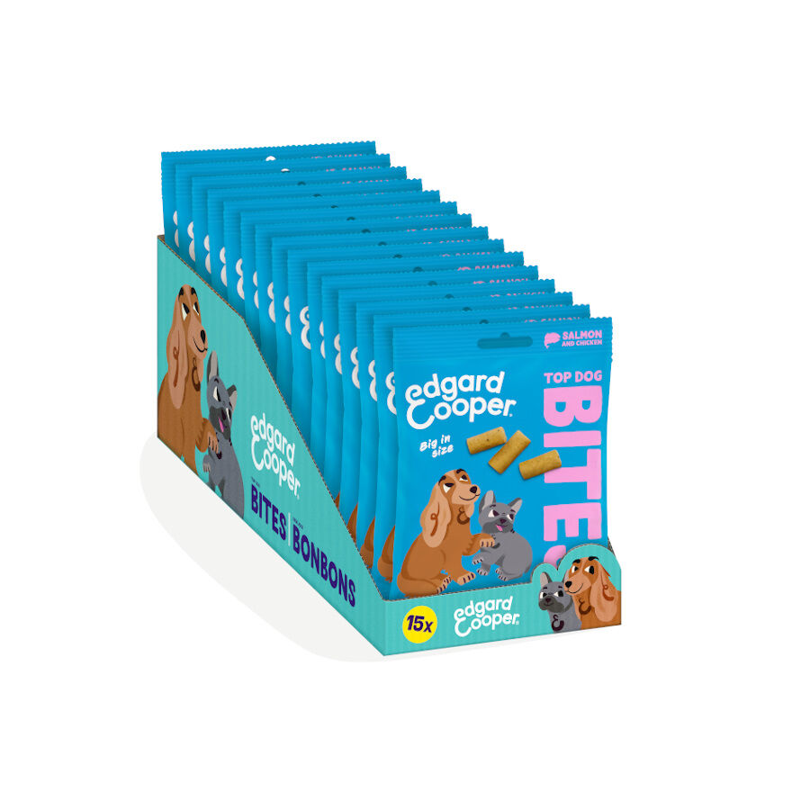 50 g Edgard & Cooper Bocaditos Grandes de Salm&oacute;n y Pollo snack  para perros, , large indicador imagen numero 9